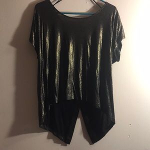 Good and black high low shirt